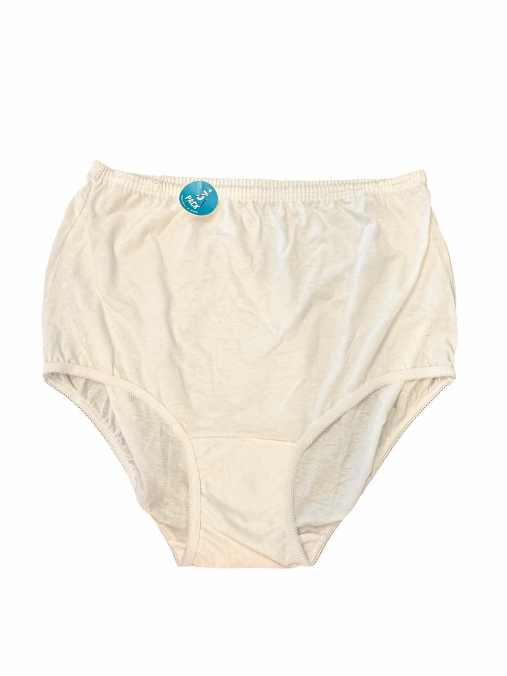 Vanity Fair‎ Perfectly Yours Tailored Cotton Brief White Size 7 Large 15320 NEW